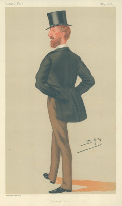 Lord Henry F. Thynne, jüngerer Sohn, 26. Mai 1877, Vanity Fair Karikatur von Leslie Matthew Ward