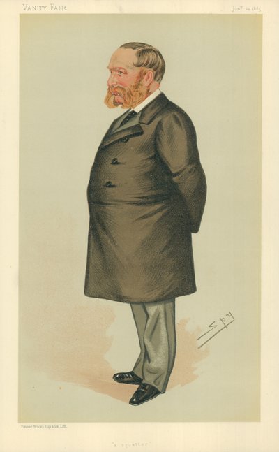 Mr. Charles Henry Wilson, ein Squatter, 24. Januar 1885, Vanity Fair Karikatur von Leslie Matthew Ward