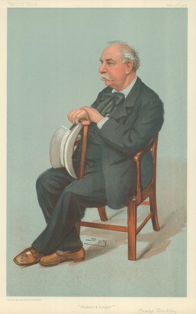 Mr. Charles Santley, Student und Sänger, 27. Februar 1902, Vanity Fair Karikatur von Leslie Matthew Ward