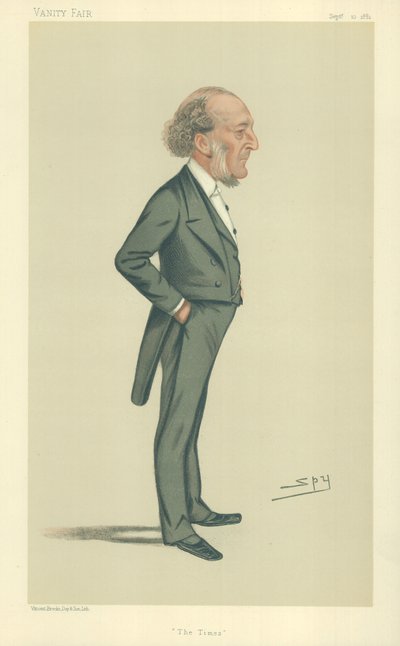 Mr. John Walter, The Times, 10. September 1881, Vanity Fair Karikatur von Leslie Matthew Ward
