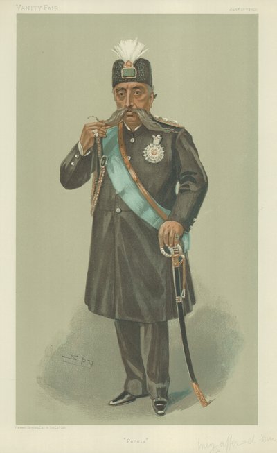 Muzaffer-Ed-Din, der Schah von Persien von Leslie Matthew Ward