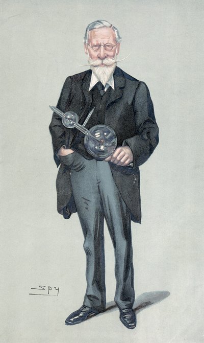Sir William Crookes, englischer Physiker und Chemiker, ca. 1900er Jahre von Leslie Matthew Ward