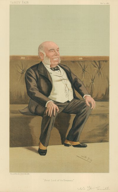 Der ehrenwerte William Henry Smith, Erster Lord des Schatzamtes, 12. November 1887, Vanity Fair Karikatur von Leslie Matthew Ward