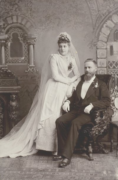 Hochzeitsporträt von Lewis M. Melander