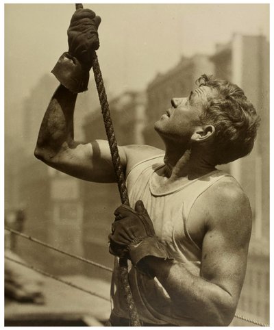 Bauarbeiter am Empire State Building (ca. 1930) von Lewis Wickes Hine