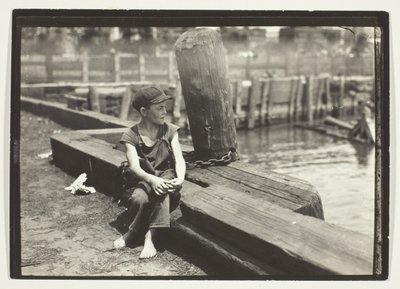 Unten am Kai, New York von Lewis Wickes Hine