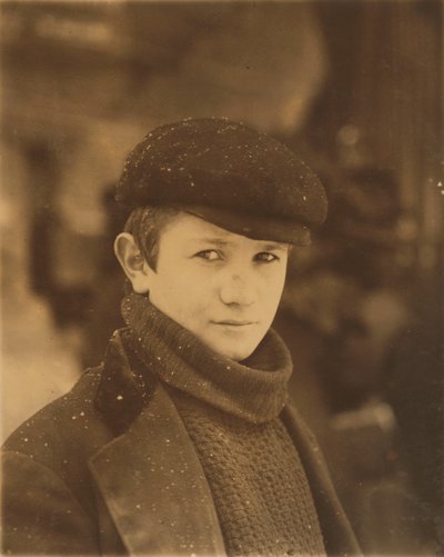 Hauptnachrichtenjunge, Utica, New York State von Lewis Wickes Hine