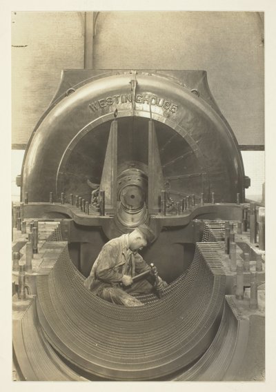 Die Turbine, Kraftwerk, New York City von Lewis Wickes Hine