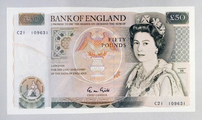 50-Pfund-Banknote von Unbekannt Unbekannt