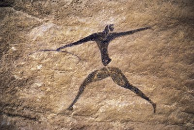 Bogenschütze, Höhlenmalerei, Tassili n