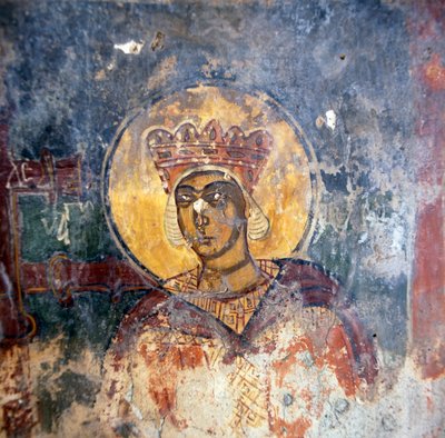 Fresko in der byzantinischen Kirche Agios Georgios von Unbekannt Unbekannt