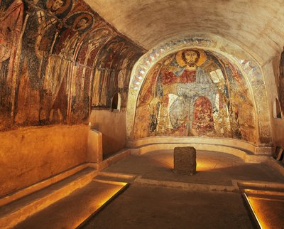 Italien, Apulien, Gravina in Puglia, Felsenkrypta der Kirche San Vito Vecchio von Unbekannt Unbekannt