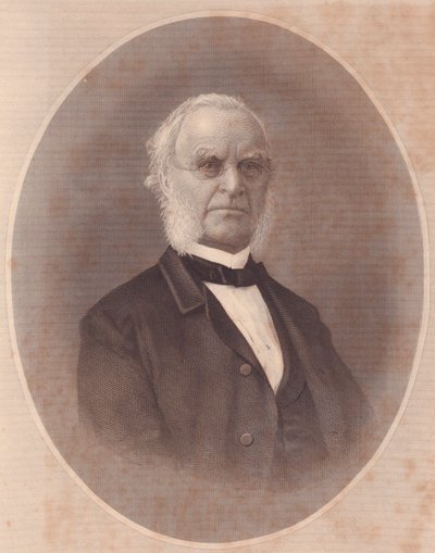 Porträt des amerikanischen methodistischen Bischofs Joseph Holdich (1794-1893), Stich aus Ladies