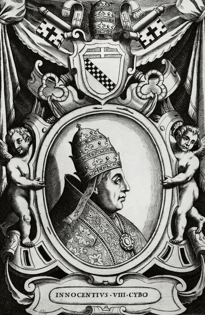 Porträt von Papst Innozenz VIII. (Giovanni Battista Cybo) von Unbekannt Unbekannt