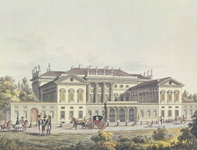 Blick auf die Villa Reale in den öffentlichen Gärten, Mailand, Italien von Unbekannt Unbekannt
