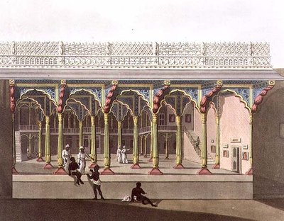 Westfront von Tippoos Palast, Bangalore, Tafel 10 aus 