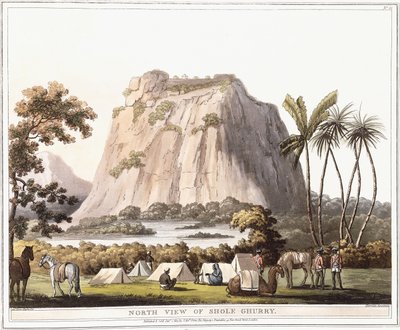 Nordansicht von Shole Ghurry, 1805 von Lieutenant James Hunter