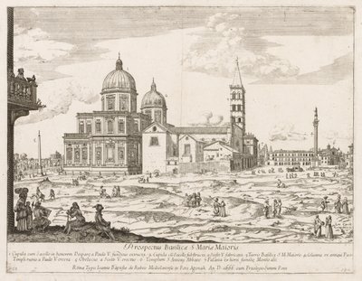 Santa Maria Maggiore aus Prospectus Locurum Urbis Romae Insignium, 1666 von Lievin Cruyl