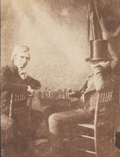 Die Schachspieler, ca. 1845 von Likely by Antoine François Jean Claudet.