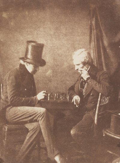 Die Schachspieler, ca. 1845 von Likely by Antoine François Jean Claudet.