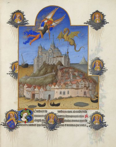 Très Riches Heures des Herzogs von Berry - Die Messe des Heiligen Michael von Limbourg Brothers