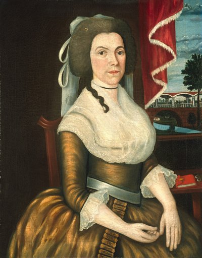 Mrs. Elizabeth Noyes Denison, um 1790 von Limner Denison