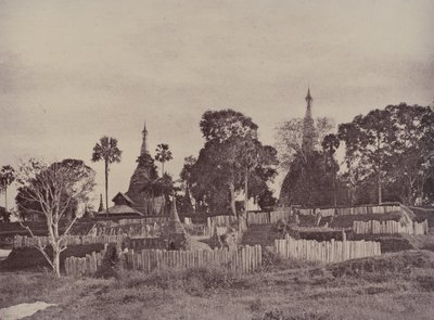 Rangun: Nordeingang zur Shwe-Dagon-Pagode von Linnaeus Tripe