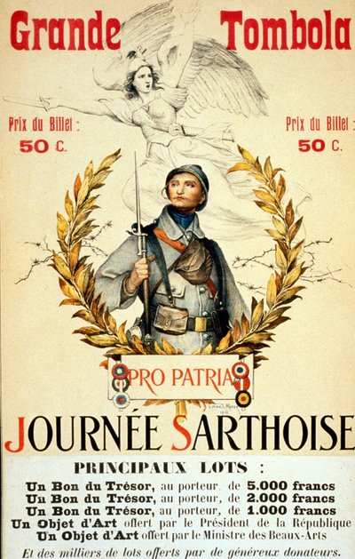 Große Verlosung: Sarthoise-Tag - Plakat, ill. von Lionel Royer (1852 -1926) von Lionel Noel Royer