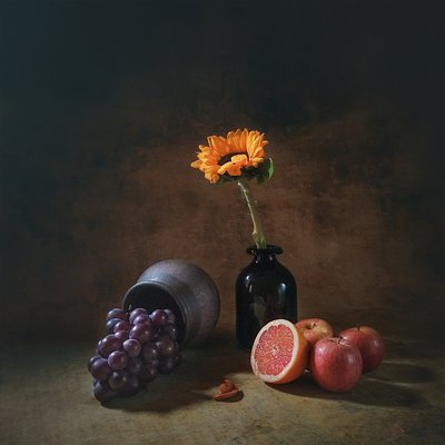 Rustikale Sonnenblume Stillleben von Liu Xing