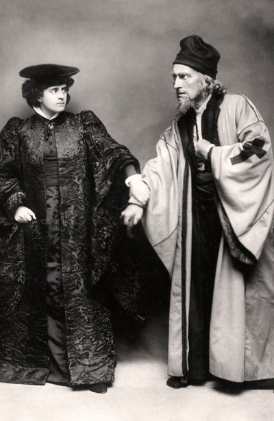 Gertrude Elliott und Johnston Forbes-Robertson in Der Kaufmann von Venedig, frühes 20. Jahrhundert von Lizzie Caswall Smith