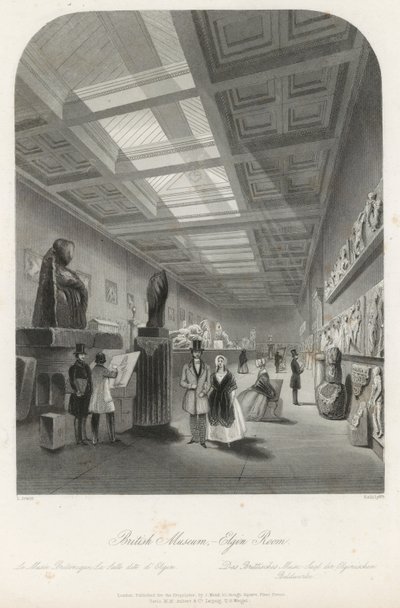 Elgin-Raum im British Museum von Llewellyn Jewitt