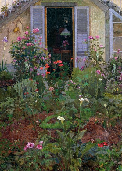 Triptychon oder Garten in Blüte von Llewelyn Lloyd