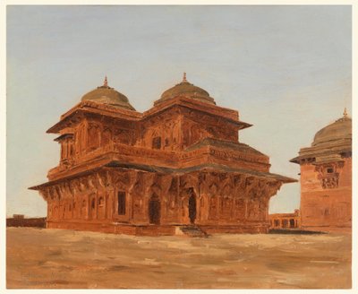 Zeichnung, Fatehpur Sikri, Birbals Palast, Indien, 19. März 1881 von Lockwood de Forest