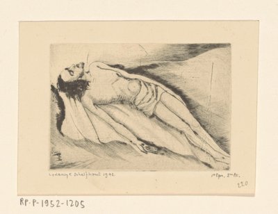 Toter Christus von Lodewijk Schelfhout (signed by artist)