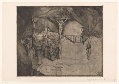 Golgotha I von Lodewijk Schelfhout (signed by artist)