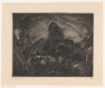 Hügellandschaft mit Bäumen von Lodewijk Schelfhout (signed by artist)