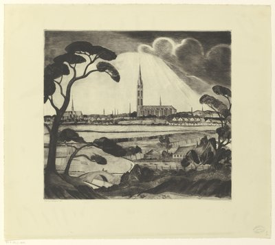 Hilversum und Umgebung von Lodewijk Schelfhout (signed by artist)