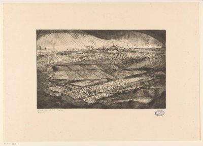 Landschaft mit Feldern von Lodewijk Schelfhout (signed by artist)