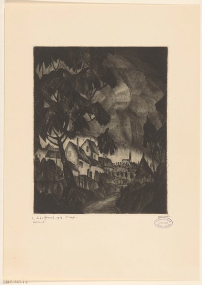 Gewitter von Lodewijk Schelfhout (signed by artist)