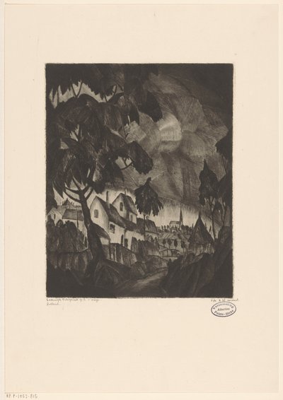 Gewitter von Lodewijk Schelfhout (signed by artist)