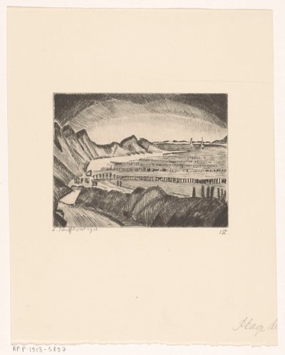Strand von Domburg von Lodewijk Schelfhout (signed by artist)