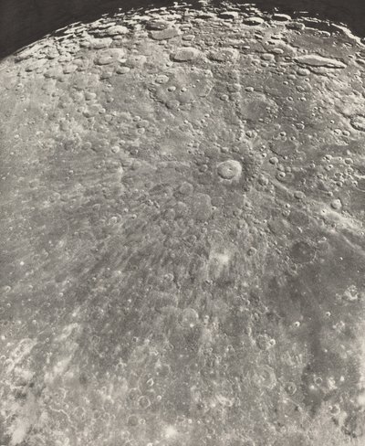 Mondfotografie Strahlung von Tycho - Zunehmende Phase von Loewy et Puiseux