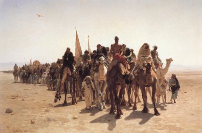 Pilger auf dem Weg nach Mekka von Léon Belly