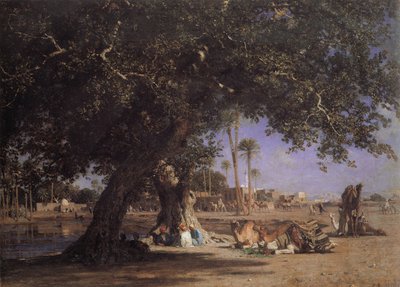 Blick auf Shubra von Léon Belly