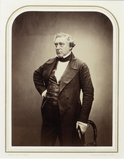Porträt von Robert Stephenson 1803-1859, 1856 von London . Photo studio Maull and