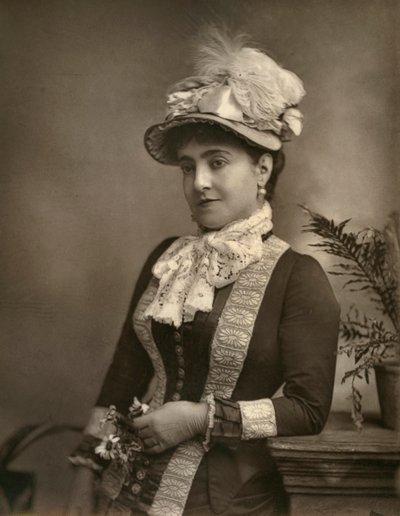 Adelina Patti, italienische Operndiva, 1882 von London Stereoscopic and Photographic Co