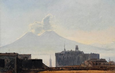 Blick auf Neapel mit Vesuv von Léopold Robert