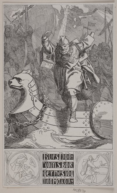 Bues Tod. Der Zug der Jomswikinger gegen Hakon von Lorenz Frølich