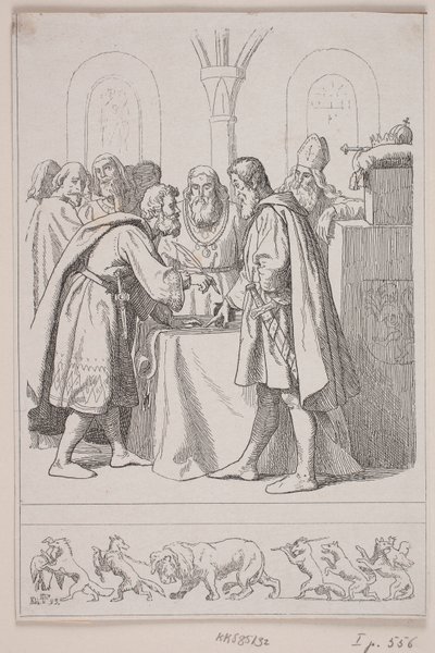 Illustration zu "Kristoffer der Zweite. Der vollständige Zerfall des Reiches" von Lorenz Frølich