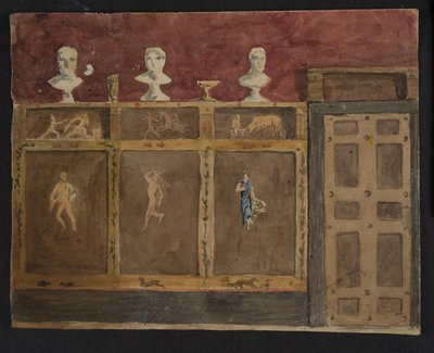 Wanddekorationen für Valhøj 1838/1839 von Lorenz Frølich
